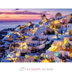 Puzzle Coucher de soleil sur Santorin 1500 pcs - Nathan