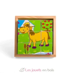 Puzzle cube Animaux - Bigjigs Toys