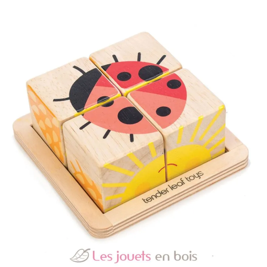 Puzzle 4 cubes - Tender Leaf Toys