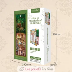 Puzzle 3D Alice au pays des merveilles - Book Nook - Tonecheer