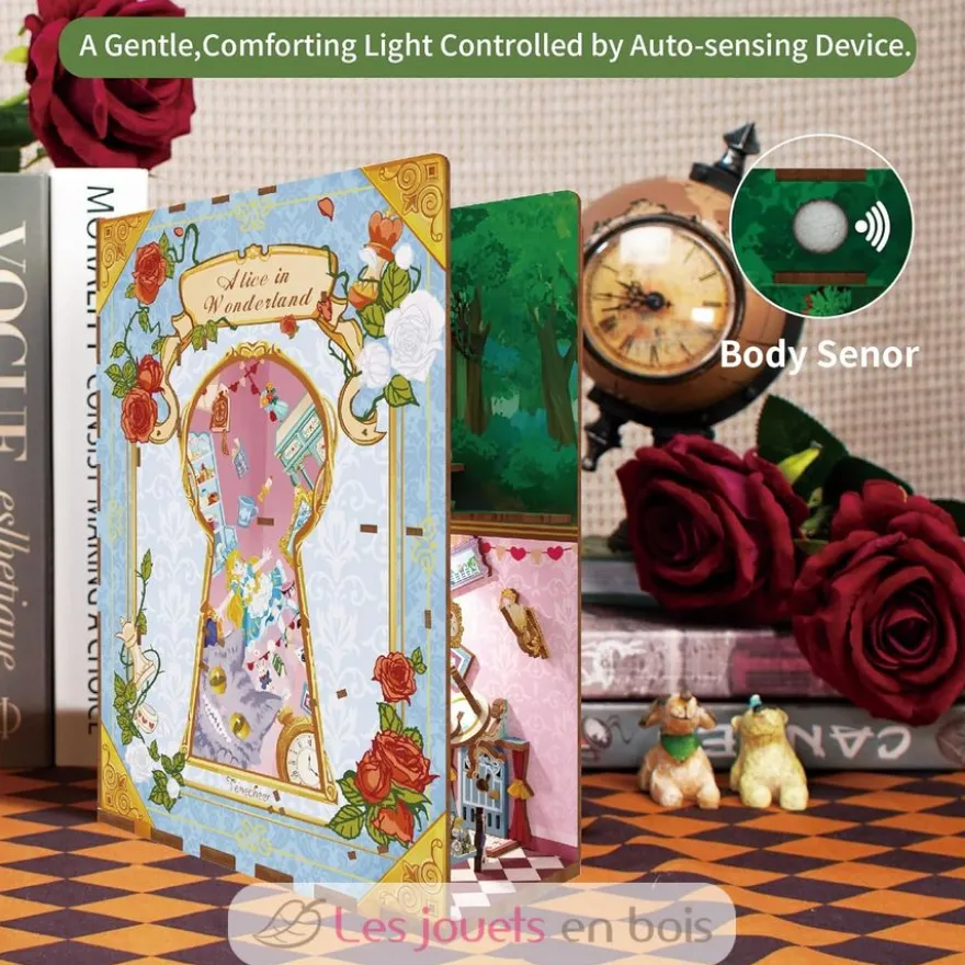 Puzzle 3D Alice au pays des merveilles - Book Nook - Tonecheer