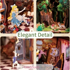 Puzzle 3D Alice au pays des merveilles - Book Nook - Tonecheer