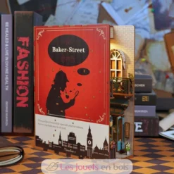 Puzzle 3D Baker Street en bois - Book Nook - Tonecheer