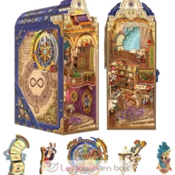 Puzzle 3D Bibliothèque magique en bois - Book Nook - Tonecheer
