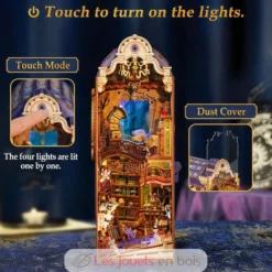 Puzzle 3D Bibliothèque magique en bois - Book Nook - Tonecheer