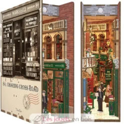 Puzzle 3D 84 Charing Cross Road en bois - Book Nook - Tonecheer