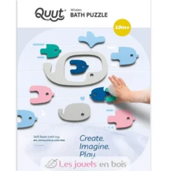 Puzzle de bain - Baleines - Quut
