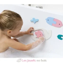Puzzle de bain - Baleines - Quut