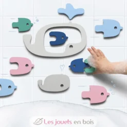 Puzzle de bain - Baleines - Quut