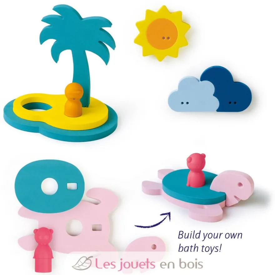 Puzzle de bain - L'île aux trésors - Quut