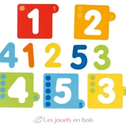 Puzzle de chiffres en bois - Goki