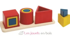 Puzzle d'encastrement 3 formes - Plan Toys