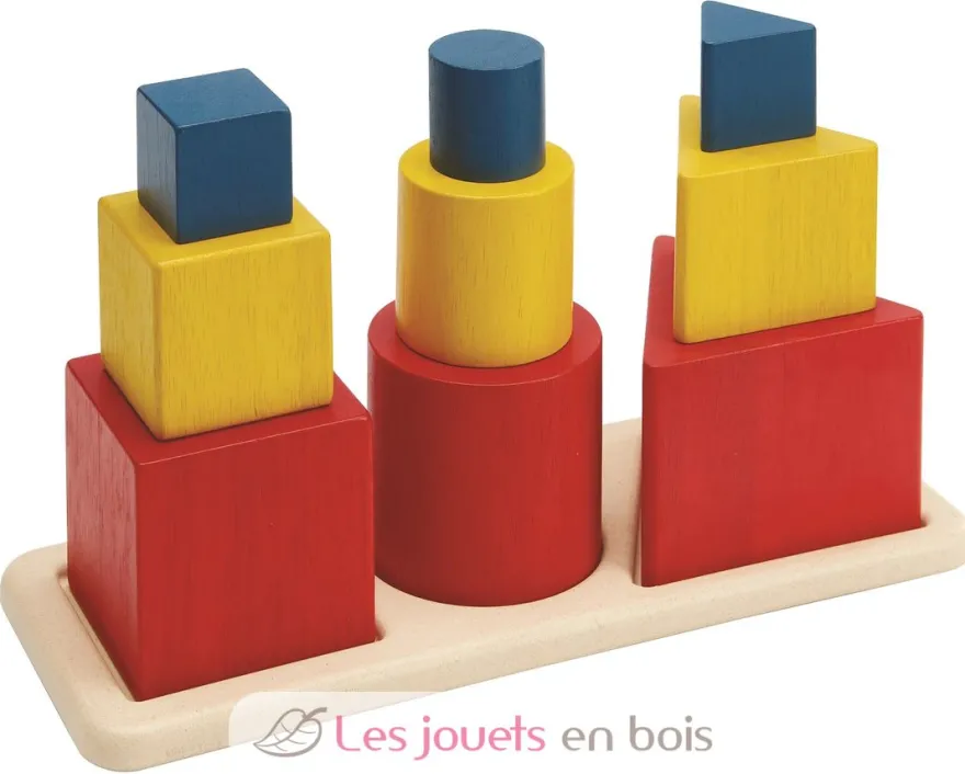 Puzzle d'encastrement 3 formes - Plan Toys