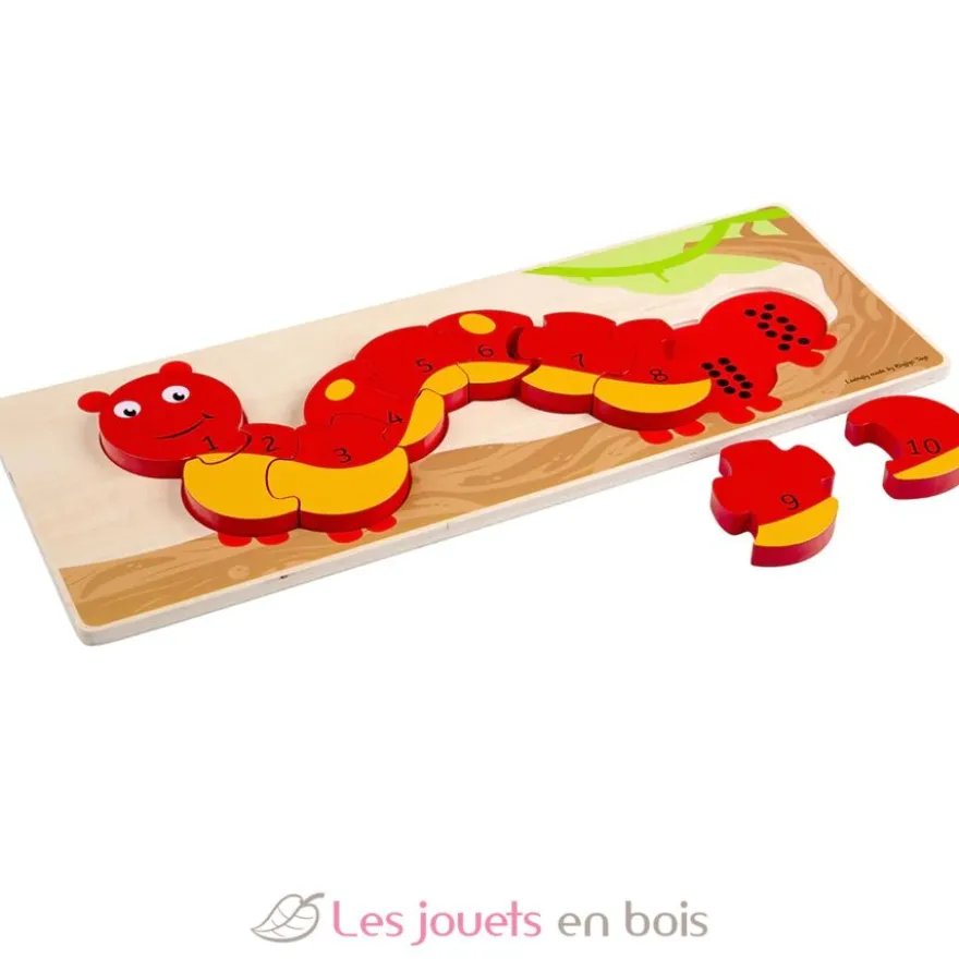 Puzzle des chiffres Chenille - Bigjigs Toys
