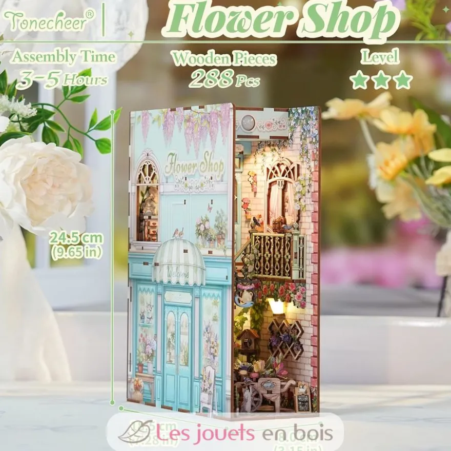 Puzzle 3D Fleuriste - Book Nook - Tonecheer