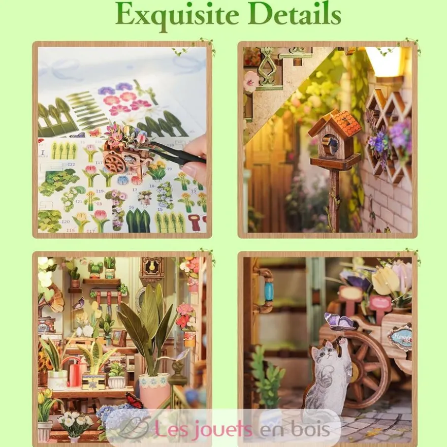 Puzzle 3D Fleuriste - Book Nook - Tonecheer