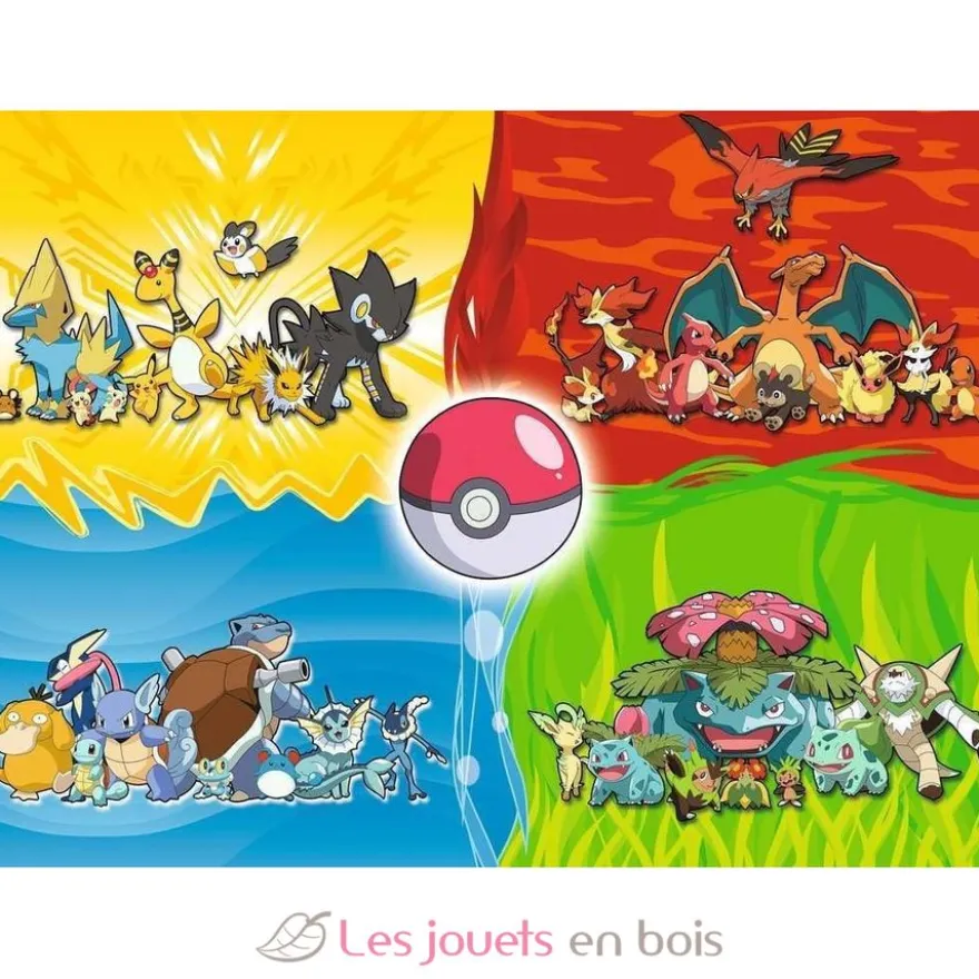 Puzzle Différents types de Pokémon 150 pcs XXL - Ravensburger