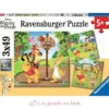 Puzzle Disney Winnie l'Ourson 3x49 pcs - Ravensburger