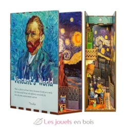 Puzzle 3D Le monde de Vincent en bois - Book Nook - Tonecheer