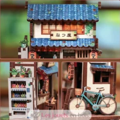 Puzzle 3D Le restaurant de Ramen en bois - Mini Book Nook - Cartartem