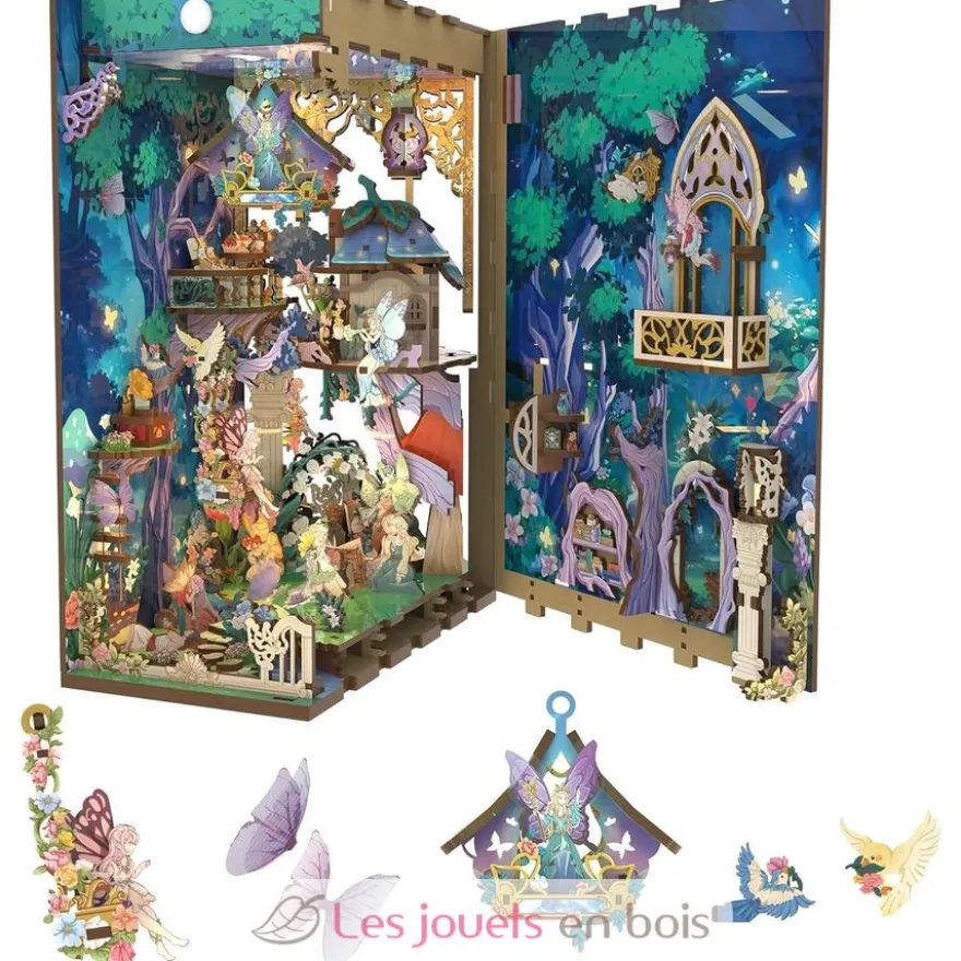 Puzzle 3D Le songe d'une nuit d'été en bois - Book Nook - Tonecheer