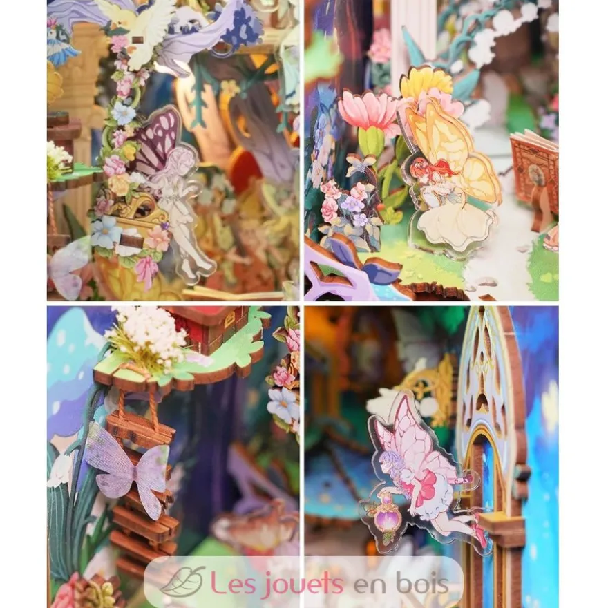 Puzzle 3D Le songe d'une nuit d'été en bois - Book Nook - Tonecheer