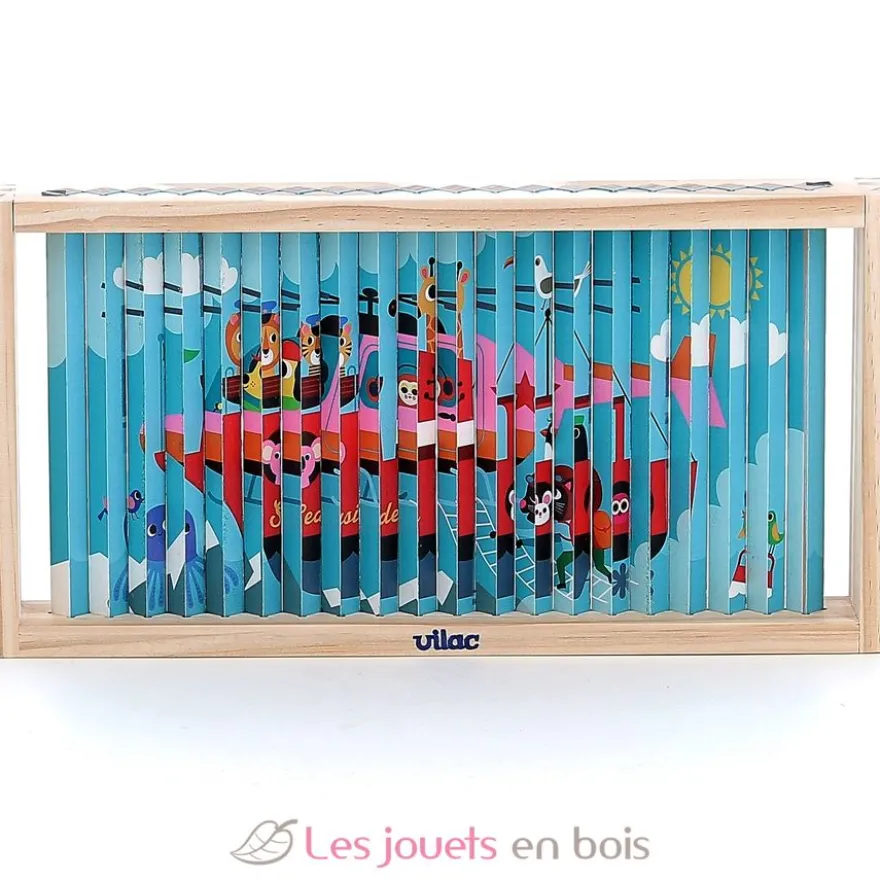 Puzzle 4D Les transports - Vilac