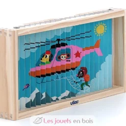 Puzzle 4D Les transports - Vilac