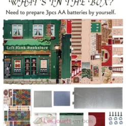 Puzzle 3D Librairie de la rive gauche - Book Nook - Tonecheer