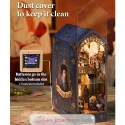 Puzzle 3D Léonard de Vinci en bois - Book Nook - Tonecheer
