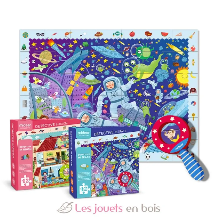 Puzzle détective Espace - Mideer