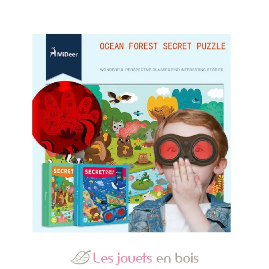 Puzzle détective Forêt - Mideer