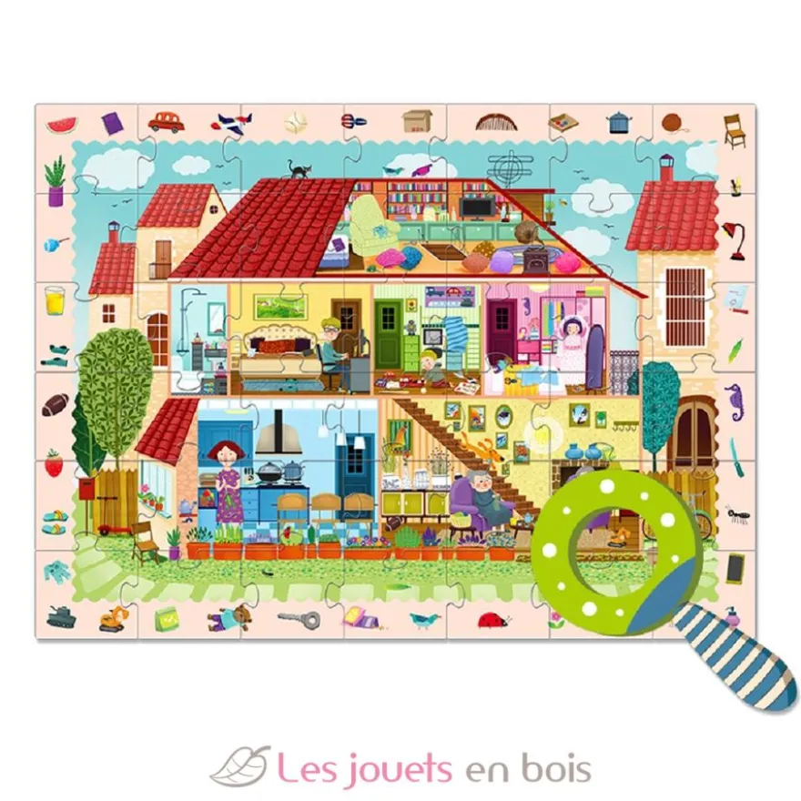 Puzzle détective Maison - Mideer