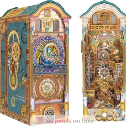 Puzzle 3D Tour de l'horloge en bois - Book Nook - Tonecheer