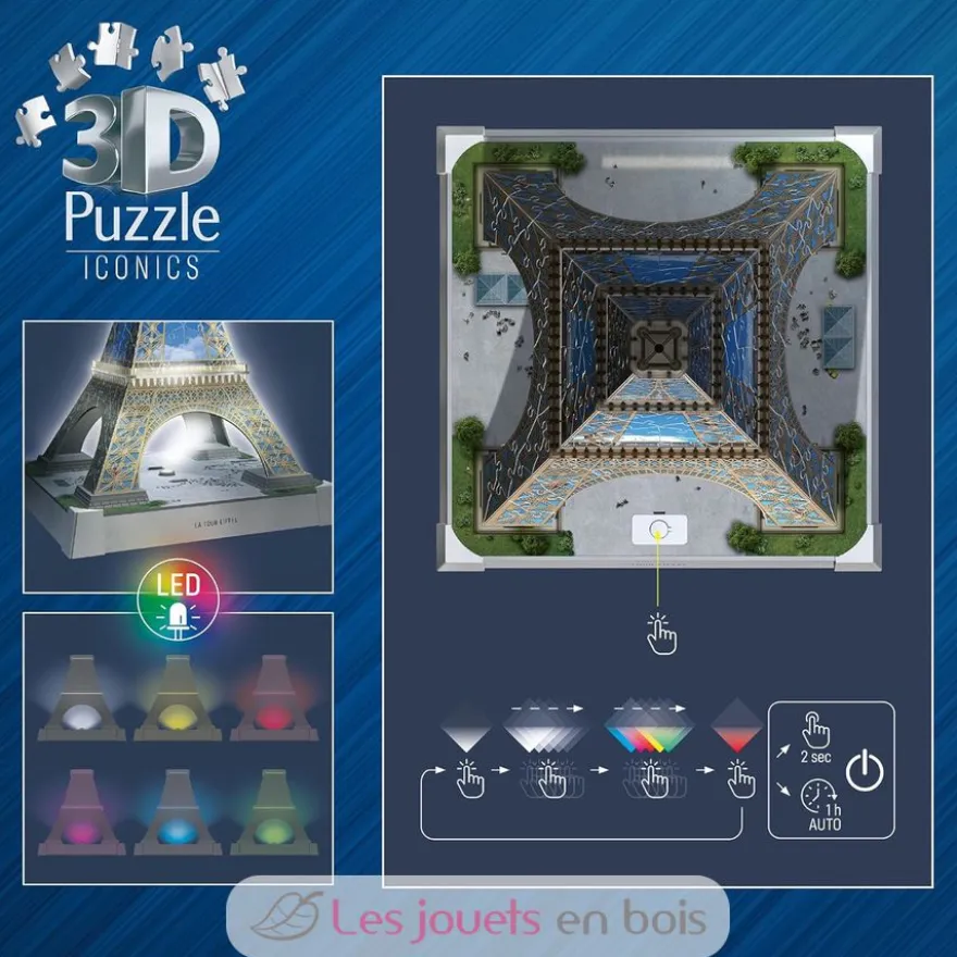 Puzzle 3D Tour Eiffel illuminée 216 pcs - Ravensburger