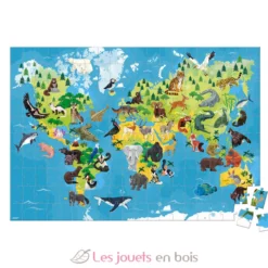 Puzzle éducatif Animaux menacés 200 pcs - Janod