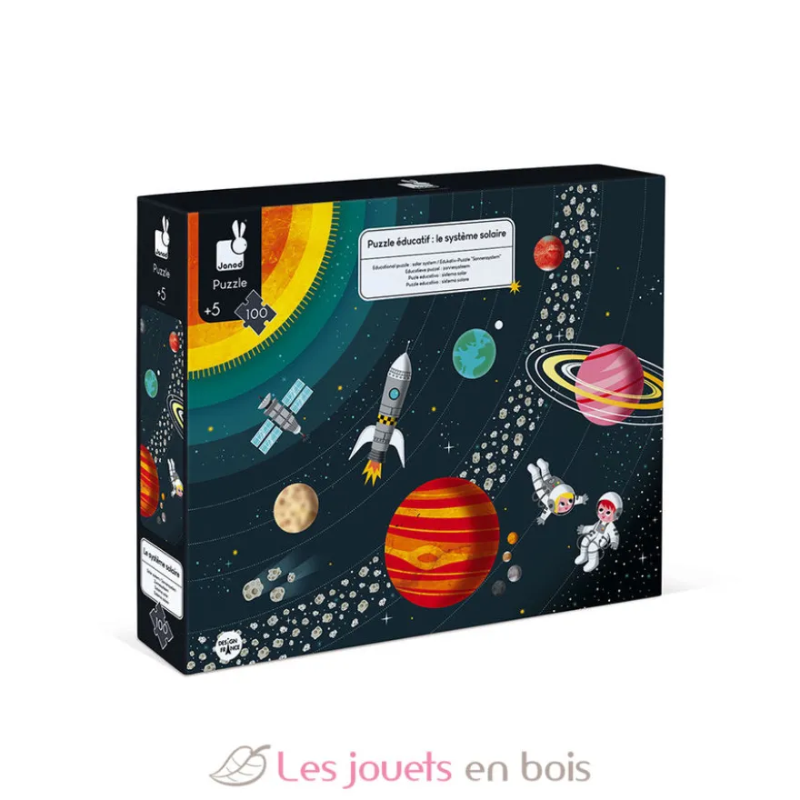 Puzzle éducatif Système Solaire 100 pcs - Janod