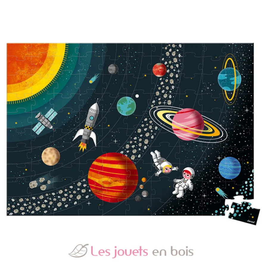Puzzle éducatif Système Solaire 100 pcs - Janod