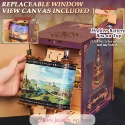Puzzle 3D Voyage magique en bois - Book Nook - Tonecheer