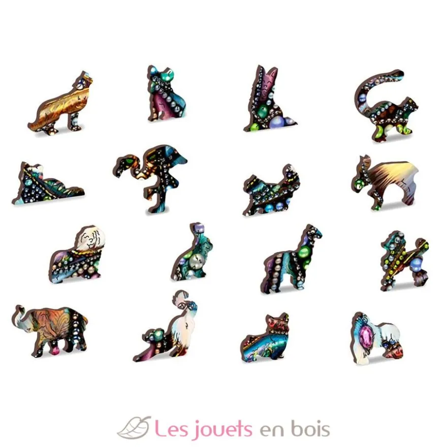 Puzzle en bois Chat aux bijoux 250 pcs - Wooden City