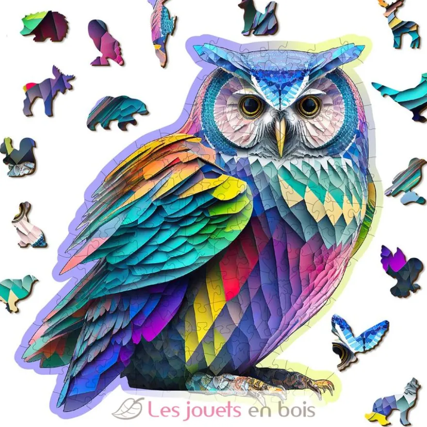 Puzzle en bois Chouette tendance 150 pcs - Wooden City