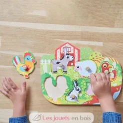 Puzzle en bois Happy Farm - Janod