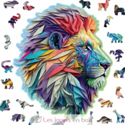 Puzzle en bois Lion moderne 250 pcs - Wooden City