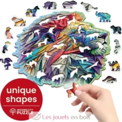 Puzzle en bois Lion moderne 250 pcs - Wooden City