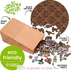 Puzzle en bois Lion moderne 250 pcs - Wooden City