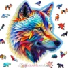 Puzzle en bois Loup élégant 250 pcs - Wooden City