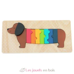 Puzzle encastrement chien Andy Westface - Vilac