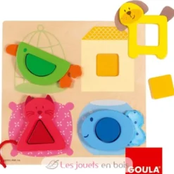 Puzzle encastrement couleur - Goula