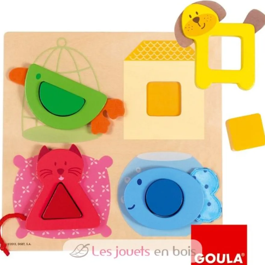 Puzzle encastrement couleur - Goula