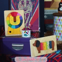 Puzzle encastrement lion Andy Westface - Vilac